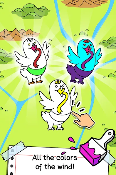 Birds Evolution: Merge Game [MOD: много денег и алмазов] Screenshot 3