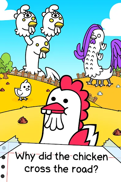 Chicken Evolution: Idle Game [MOD: много денег и быстрый прогресс] Screenshot 1