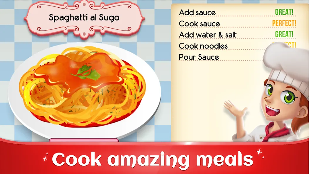 Cookbook Master: Cooking Games [MOD: безлимитные деньги и все рецепты] Screenshot 2