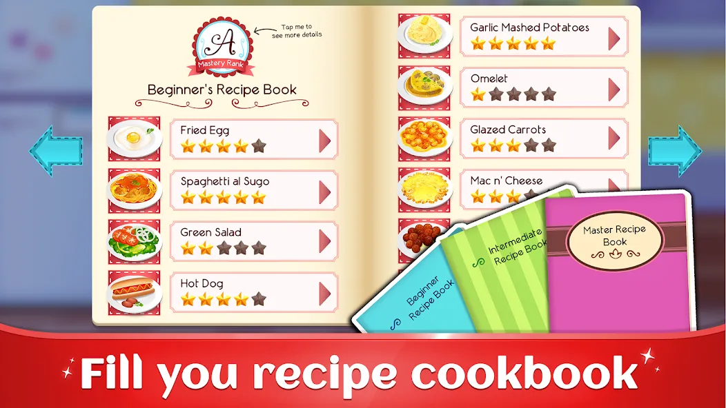 Cookbook Master: Cooking Games [MOD: безлимитные деньги и все рецепты] Screenshot 3