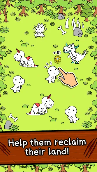 Dino Evolution: Dinosaur Game [MOD: безлимитные монеты и улучшения] Screenshot 2