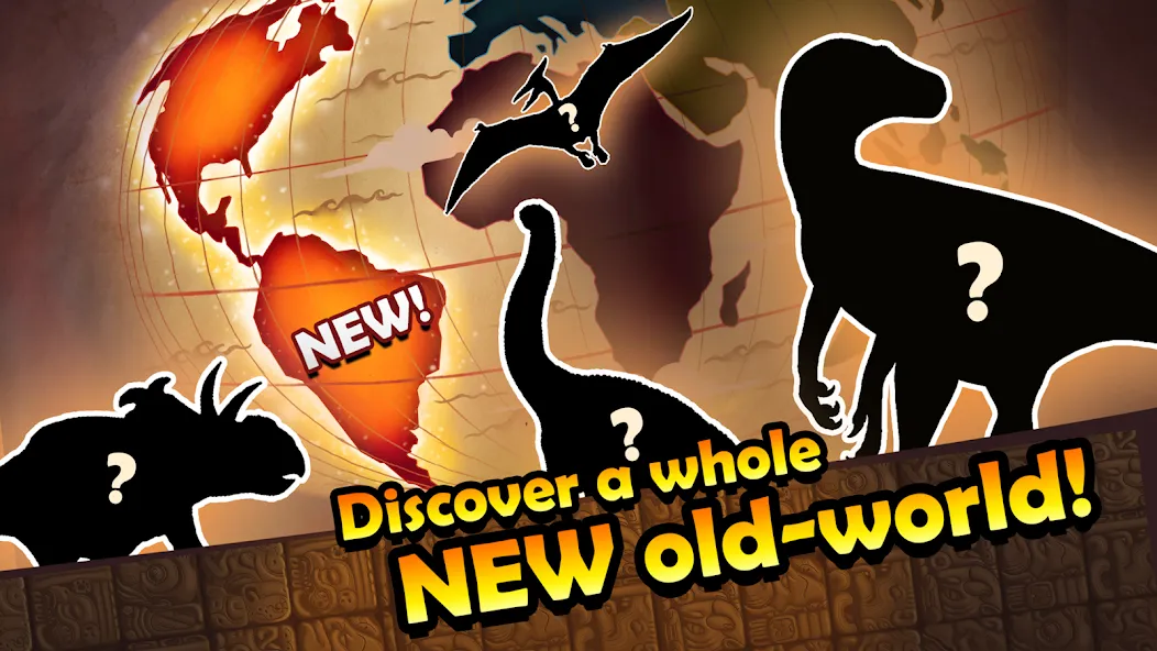 Dino Quest: Dig Dinosaur Game [MOD: безлимитные деньги и подсказки] Screenshot 1