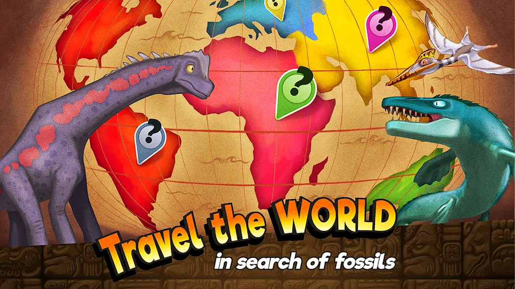Dino Quest: Dig Dinosaur Game [MOD: безлимитные деньги и подсказки] Screenshot 3