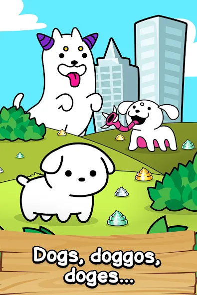 Dog Evolution: Idle Merge Game [MOD: безлимитные деньги и алмазы] Screenshot 1