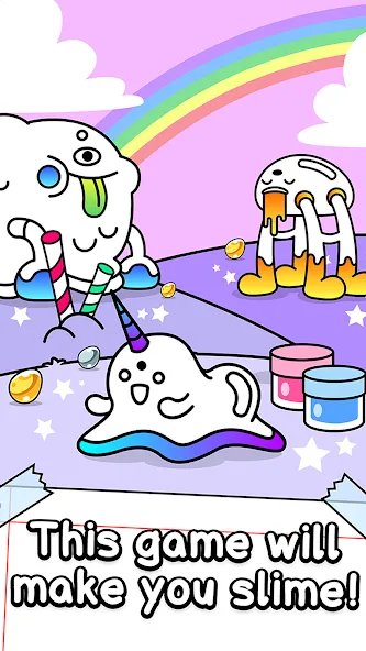 Slime Evolution: Merge ASMR [MOD: безлимитные деньги и алмазы] Screenshot 1