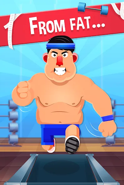 Fat No More: Sports Gym Game! [MOD: безлимитные деньги и премиум-доступ] Screenshot 1