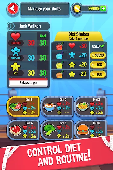Fat No More: Sports Gym Game! [MOD: безлимитные деньги и премиум-доступ] Screenshot 3