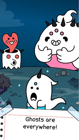 Ghost Evolution: Merge Spirits [MOD: много духов и быстрая эволюция] Screenshot 1