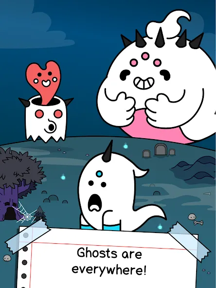 Ghost Evolution: Merge Spirits [MOD: много духов и быстрая эволюция] Screenshot 5