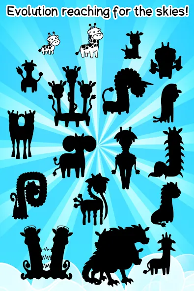 Giraffe Evolution: Idle Game [MOD: безлимитные деньги и алмазы] Screenshot 4