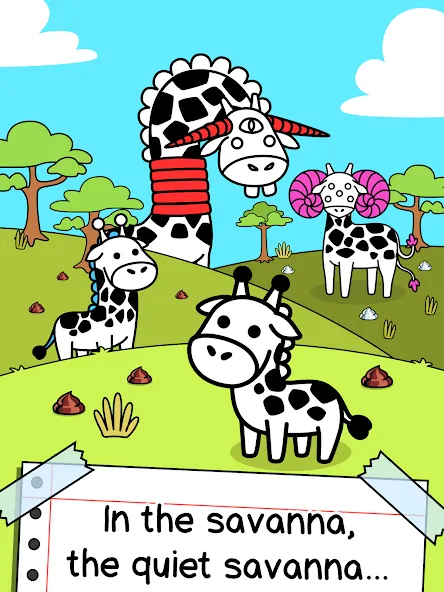 Giraffe Evolution: Idle Game [MOD: безлимитные деньги и алмазы] Screenshot 5