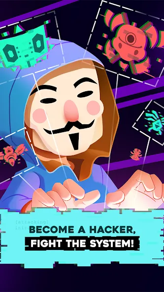 Hacking Hero: Hacker Clicker [MOD: безлимитные деньги и энергия] Screenshot 1