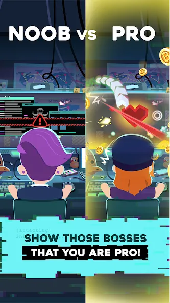 Hacking Hero: Hacker Clicker [MOD: безлимитные деньги и энергия] Screenshot 5