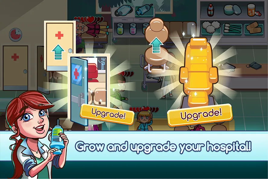 Hospital Dash Tycoon Simulator [MOD: безлимитные деньги и всё открыто] Screenshot 4