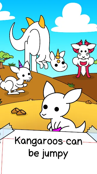 Kangaroo Evolution: Simulator [MOD: безлимитные деньги и алмазы] Screenshot 1