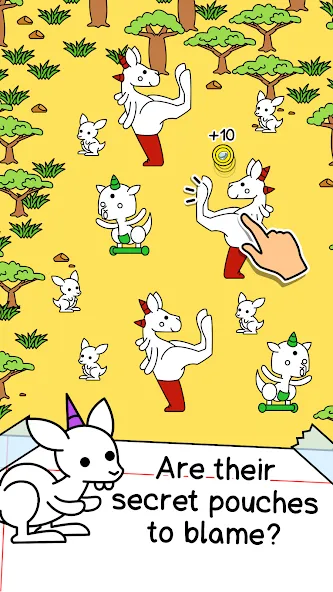 Kangaroo Evolution: Simulator [MOD: безлимитные деньги и алмазы] Screenshot 2
