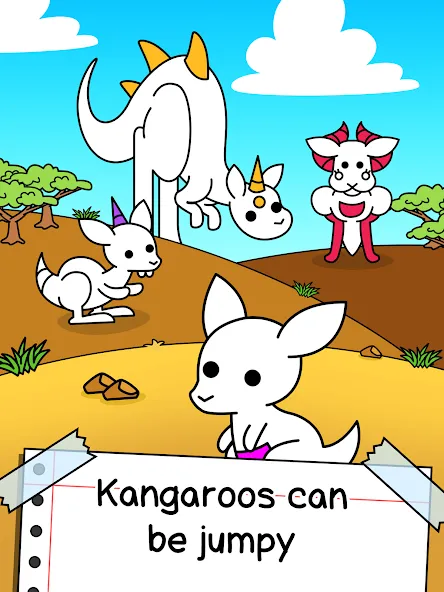 Kangaroo Evolution: Simulator [MOD: безлимитные деньги и алмазы] Screenshot 5
