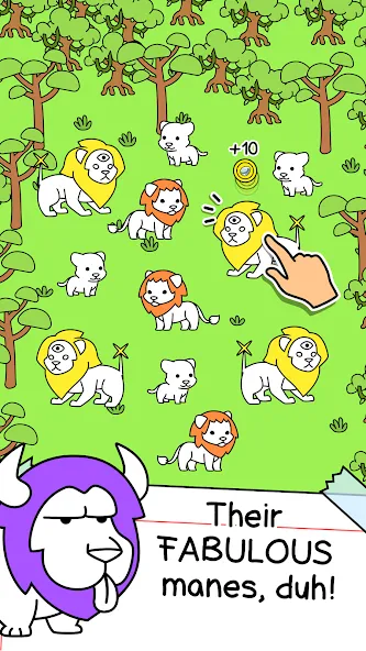 Lion Evolution: Jungle King [MOD: безлимитные монеты и энергия] Screenshot 2