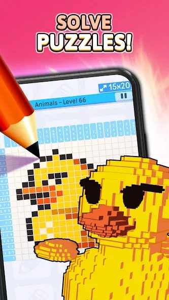 Nonogram Logic Pic: Pictogram [MOD: без рекламы и бесплатные подсказки] Screenshot 1