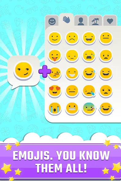 Match The Emoji: Combine All [MOD: безлимитные подсказки и открыты все уровни] Screenshot 1