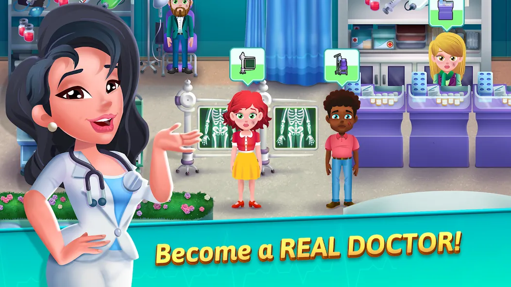 Medicine Dash: Hospital Game [MOD: безлимитные деньги и открыты все уровни] Screenshot 1