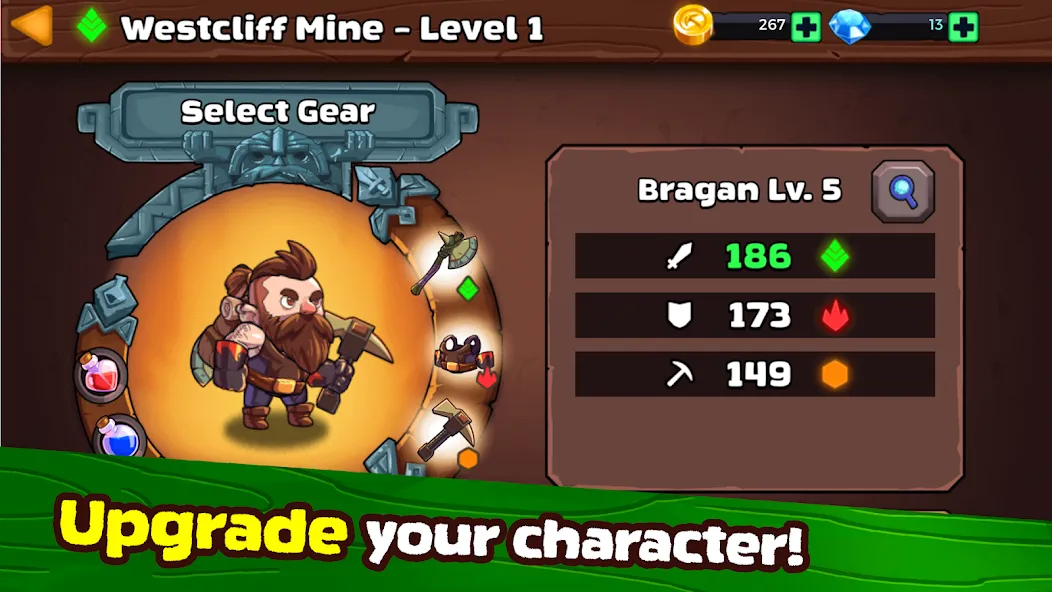 Mine Quest 2: RPG Mining Game [MOD: безлимитные деньги и ресурсы] Screenshot 3