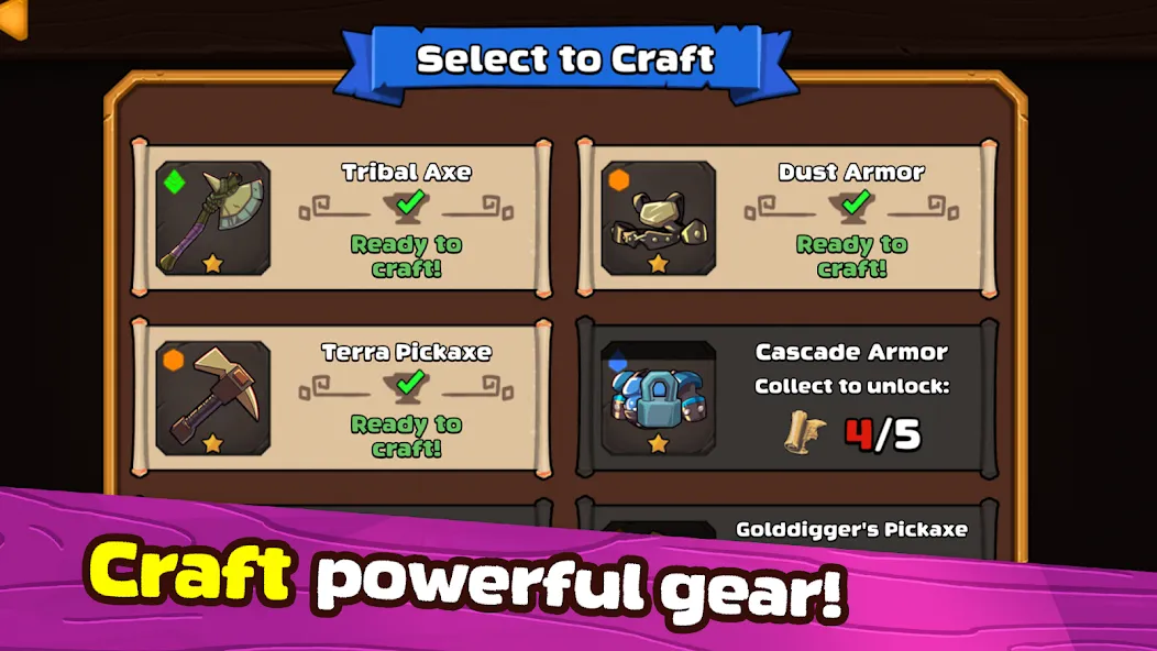 Mine Quest 2: RPG Mining Game [MOD: безлимитные деньги и ресурсы] Screenshot 5