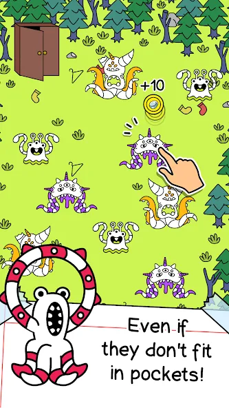 Monster Evolution: Merge Game [MOD: безлимитные деньги и алмазы] Screenshot 2