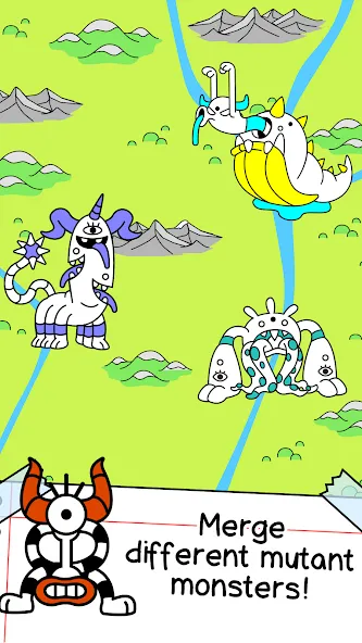 Monster Evolution: Merge Game [MOD: безлимитные деньги и алмазы] Screenshot 3
