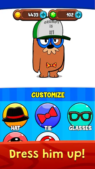 My Grumpy: Funny Virtual Pet [MOD: все питомцы и безлимитные монеты] Screenshot 3