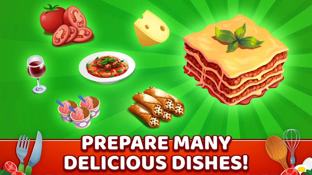 My Pasta Shop: Cooking Game [MOD: безлимитные монеты и открыты все рецепты] Screenshot 3