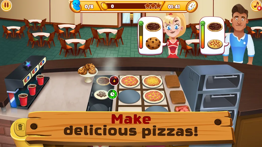 My Pizza Shop 2: Food Games [MOD: безлимитные деньги и ресурсы] Screenshot 2