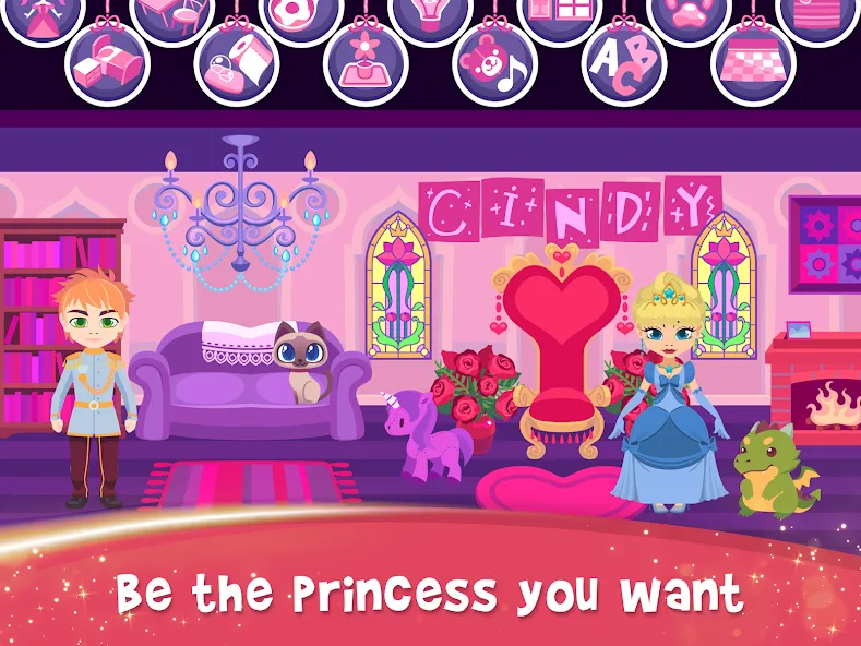 My Princess Castle: Doll Game [MOD: много монет и алмазов] Screenshot 1