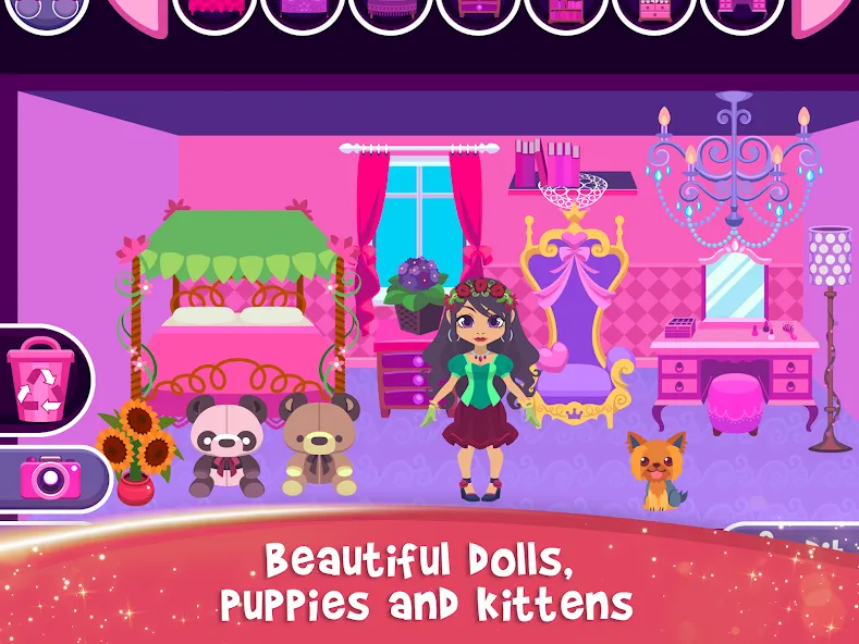 My Princess Castle: Doll Game [MOD: много монет и алмазов] Screenshot 4