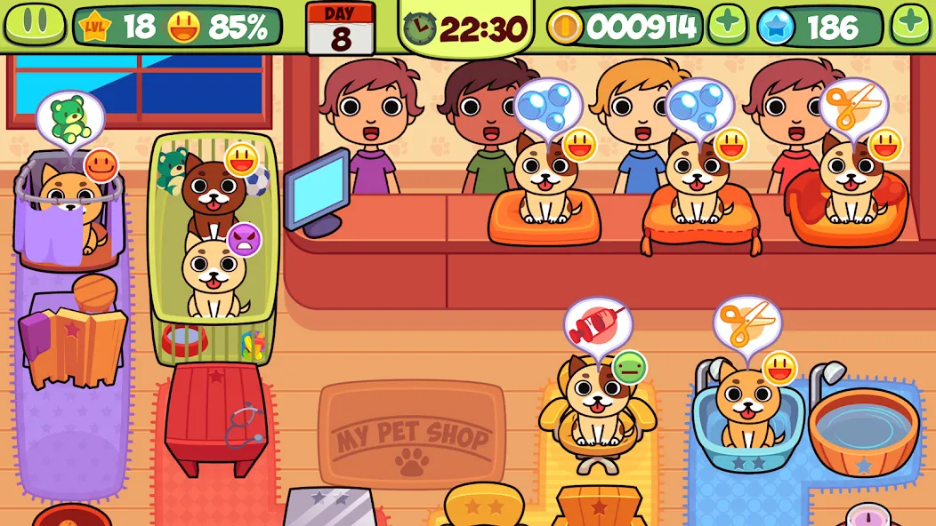 My Virtual Pet Shop: Animals [MOD: безлимитные монеты и все животные] Screenshot 2