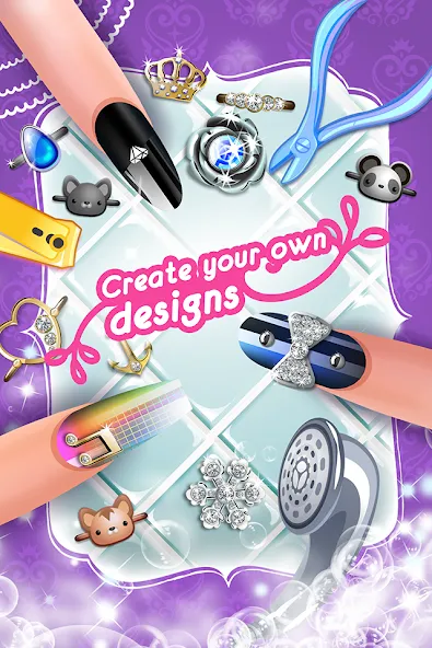 My Nail Makeover: Nail Salon [MOD: безлимитные монеты и все скины открыты] Screenshot 3