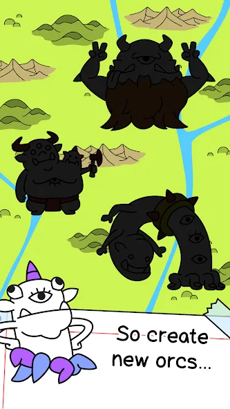 Orc Evolution: Create Monsters [MOD: много денег и ресурсов] Screenshot 3