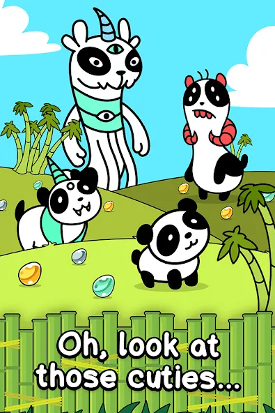 Panda Evolution: Idle Clicker [MOD: много денег и быстрый прогресс] Screenshot 1