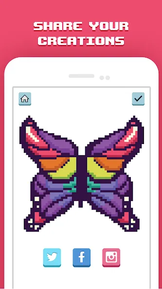 Pixelicious: Color Daily Pixel [MOD: бесконечные краски и все картинки открыты] Screenshot 5