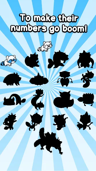Raccoon Evolution: Idle Mutant [MOD: много денег и алмазов] Screenshot 4