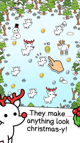 Reindeer Evolution: Idle Game [MOD: много монет и ускорение] Screenshot 2