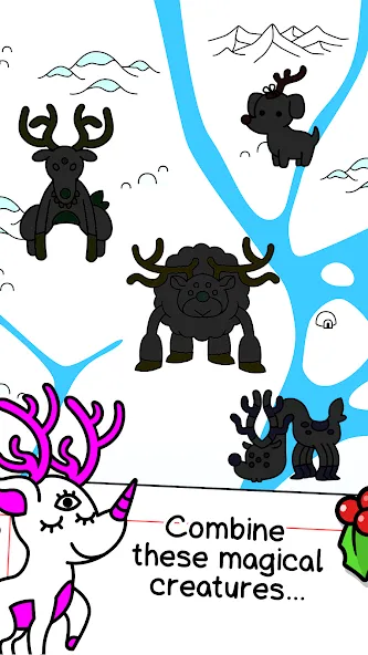 Reindeer Evolution: Idle Game [MOD: много монет и ускорение] Screenshot 3