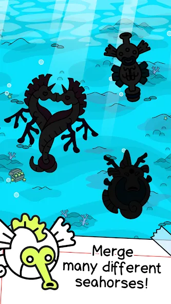 Seahorse Evolution: Sea Mutant [MOD: безлимитные деньги и ресурсы] Screenshot 3