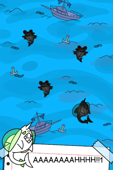 Shark Evolution: Idle Game [MOD: безлимитные монеты и быстрая эволюция] Screenshot 3