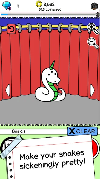 Snake Evolution: Idle Merge IO [MOD: безлимитные деньги и усиленные змеи] Screenshot 5