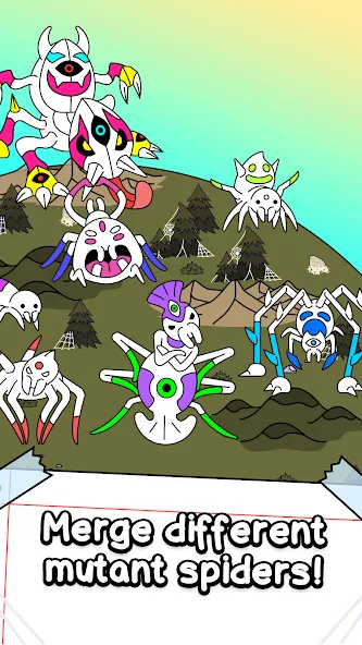 Spider Evolution: Idle Game [MOD: безлимитные деньги и ресурсы] Screenshot 3