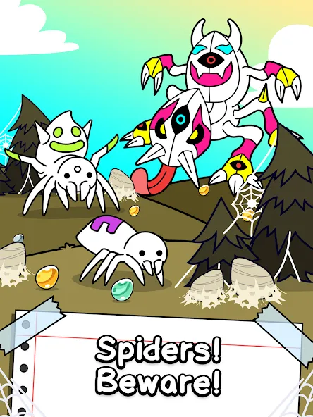 Spider Evolution: Idle Game [MOD: безлимитные деньги и ресурсы] Screenshot 5
