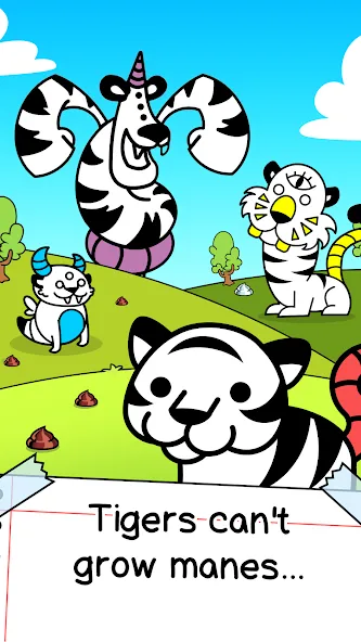 Tiger Evolution Idle Wild Cats [MOD: безлимитные деньги и алмазы] Screenshot 1