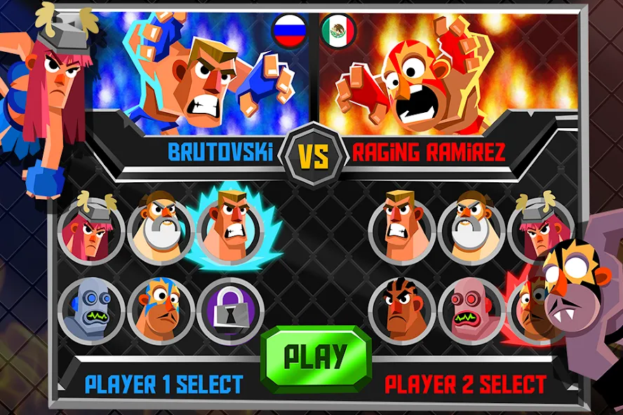 UFB 2: Fighting Champions Game [MOD: безлимитные деньги и усиленные бойцы] Screenshot 2