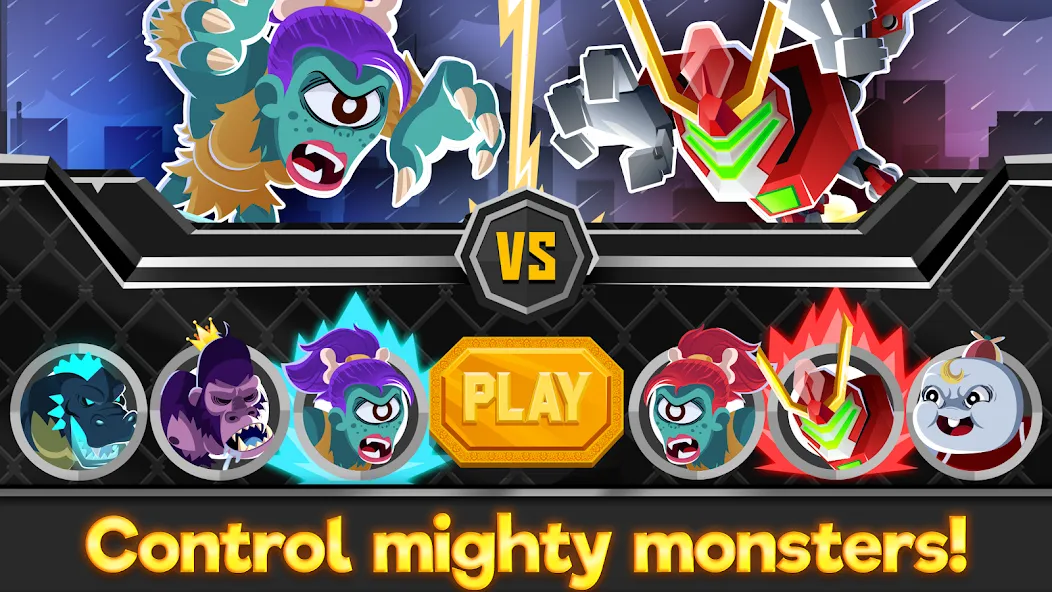 UFB Rampage: Monster Fight [MOD: безлимитные деньги и мощные монстры] Screenshot 3